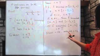 Advanced Calculus 3.1 Continuous bounded function Theorem Pt 2