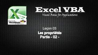 03 Excel VBA - Les propriétés (partie 02)