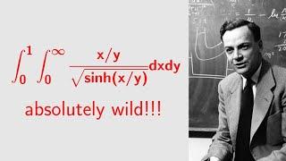 A ridiculously awesome double integral with an epic result!!!