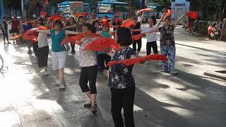 Morning exercise in Hanoi