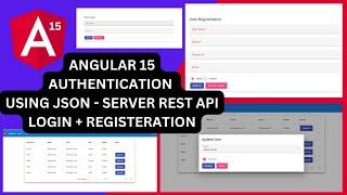 Angular 15 Authentication (Registration + Login + Role based access) using JSON server REST API