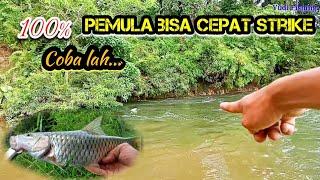 Begini Ciri - Ciri Sungai Arus Deras Yang Terbukti Ada Ikan Hampala Nya / Tutorial Casting Sebarau