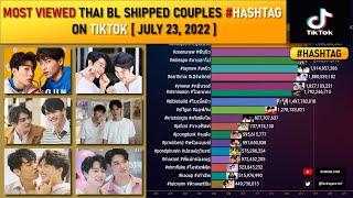 [TOP 20] MOST VIEWED THAI BL SHIPPED COUPLES #HASHTAG ON TIKTOK [ JULY 23, 2022 ]