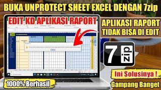 Cara Cepat Membuka Proteksi / Unprotect Workbook dan Worksheet di Excel Dengan 7zip