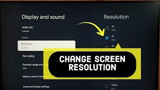 IMPEX Smart Google TV : How to Change Screen Resolution 8K, 4K, FULL HD, HD