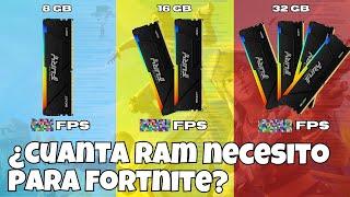 ¿Cuánta RAM Necesitas para FORTNITE? (8GB vs 16GB vs 32GB)