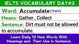 IELTS Vocabulary Series Day 3 Advanced Words for Top Score