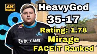 HeavyGod (35-17) w/Spinx/meztal (mirage) | FACEIT Ranked | Sep 2, 2024 #cs2 #pov