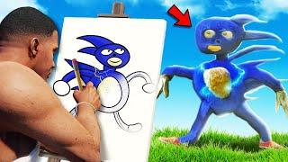 Do NOT DRAW MEME SONIC In GTA 5 (Sanic)