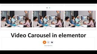 How to create video slider in elementor | Youtube video carousel in wordpress