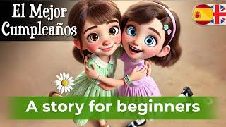 BEGIN LEARNING Spanish with a Simple Audio Story (The Best Birthday)