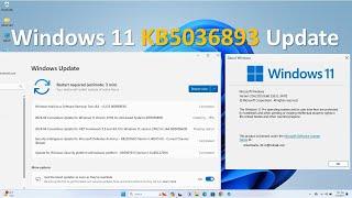 Windows 11 KB5036893 (OS Build 22631.3447) April 2024 Patch update | What's new | Moment 5 Features