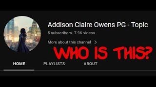 Strange AI Youtube Channel - Addison Claire Owens