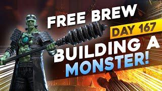 BUILDING A MONSTER ! MISCREATED MONSTER AS F2P | DAY 167 F2P | RAID SHADOW LEGENDS