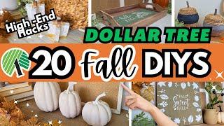 20 EASY Dollar Tree FALL DIYS & HACKS You Need To Try 