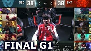 SKT vs SSG - Game 1 Grand Finals Worlds 2016 | LoL S6 World Championship Samsung vs SK Telecom T1 G1