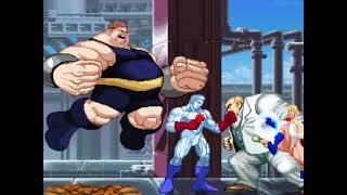 Captain Atom & Blob vs Powergirl & Kingpin