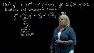 Existence and Uniqueness Theorem for Higher-Order Linear DE