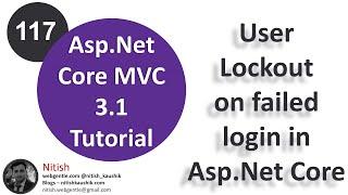 (#117) User lockout in asp.net core (Block user temporarily on wrong password attempt)