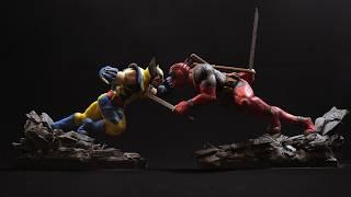 I made Deadpool and Wolverine stabbing each other