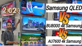 Samsung  (43") Q60 A QLED  TV  vs 4k BU8000   (8 series) LED Smart TV  (43AU7600) 4k comparison