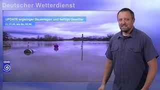 31.05.2024 Unwetterwarnung - Deutscher Wetterdienst (DWD)