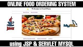 Online Food Ordering System | Java Project | JAVA | MySQL | JSP |SERVLET | CSS |JAVASCRIPT | ECLIPSE