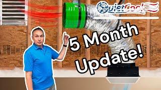 QuietCool Whole House Fan 5 Month Update | Was It Worth The Cost?  Quite Cool QC ES-7000