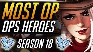 MOST OP DPS HEROES in Season 18: Pro Meta Hacks to hit GRANDMASTER: Overwatch Guide (Tier List Tips)