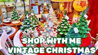 Vintage Christmas Antique Mall Thrifting Finding treasure Thrift Store reseller Shop with me haul