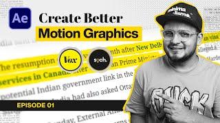 Make Animations Like Vox, Soch, Dhruv Rathee in After Effects (Hindi) EP01