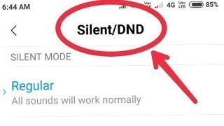 Enable Silent/DND Mode || Sound And Vibration Settings In Redmi Note 5 And 6 Pro