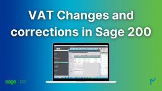 VAT Changes and how to implement them in Sage 200