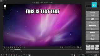 How to add text to a video on Windows 10