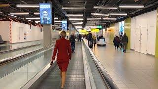 Schiphol Airport Amsterdam, Walking from Gate G10 to Gate E24