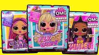 LOL Surprise OMG WORLD TRAVEL DOLLS! Full Unboxing 3 New OMG Dolls