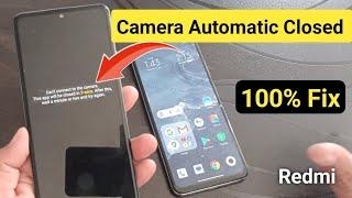 How to Fix can't connect to camera problem in redmi | miui 14 camera crash