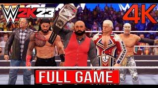 WWE 2K23 MYRISE THE LEGACY Full Gameplay Walkthrough - No Commentary (#WWE2K23 The LockFull Game)