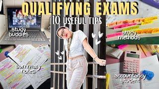 10 Tips on How to *Slay* the Qualifying Exams for BSA students  | (accountancy student)