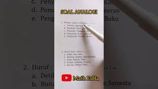 SOAL ANALOGI TES TIU SKD CPNS SOAL TES KEDINASAN DAN BUMN