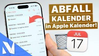 Müllkalender 2025 in Apple Kalender hinzufügen (Regionaler Abfallkalender)  | Nils-Hendrik Welk