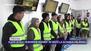 CANAL SUD / ELEVII ȘCOLII “GHEORGHE FLOREA” ÎN VIZITĂ LA ECOAQUA CĂLĂRAȘI