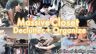 CLOSET DECLUTTER AND ORGANIZATION / MASSIVE CLOSET CLEAN OUT / CLEAN AND DECLUTTER WITH ME 2022