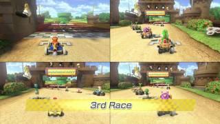 Mario Kart 8: 4 Player VS Races (part 7)