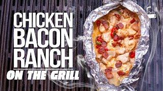 CHICKEN BACON RANCH FOIL PACKETS ON THE GRILL (SO EASY / SO DELICIOUS!) | SAM THE COOKING GUY