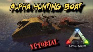 Alpha Dino Hunting Raft Tutorial - Ark Survival Evolved