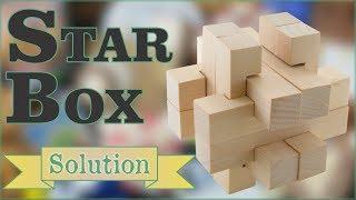 Solution for Star Box from Puzzle Master Wood Puzzles