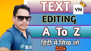 VN Apps Se Text Editing Kaise Karte Hai ।। How To Edit Text in VN Apps 2024 ।। Dhanesh Tech