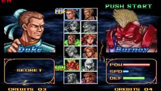 Neo-Geo Double Dragon Level-8 Duke Speed Run With Cheat [Hardest]