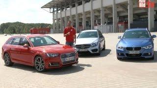 Neuer Audi A4 Avant vs. BMW 3er und Mercedes C-Klasse (2015)